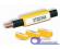 PTC40030A4  маркер Partex PTC длина 30мм 100 шт. в уп., для диаметра 5.0-6.2 мм, желтый с прозрачным карманом