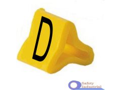 PY-01003AV40.D  маркер Partex PY-01 символ  "D" 200 шт. в уп., для диаметра 1.0-2.0 мм, жёлтый/чёрный