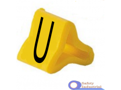 PY-01003AV40.U  маркер Partex PY-01 символ  "U" 200 шт. в уп., для диаметра 1.0-2.0 мм, жёлтый/чёрный