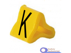 PY-01003BV40.K маркер Partex PY-01 символ "K" катушка 1000 шт., для диаметра 1.0-2.0 мм, жёлтый/чёрный