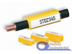 PTC10030A4  маркер Partex PTC длина 30мм 200 шт. в уп., для диаметра 2.4-3.0 мм, желтый с прозрачным карманом