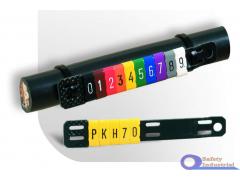 PK-20004AV69.-  маркер Partex PK2 символ  "-" 100 шт. в уп., для держателей PKH, POH синий/белый